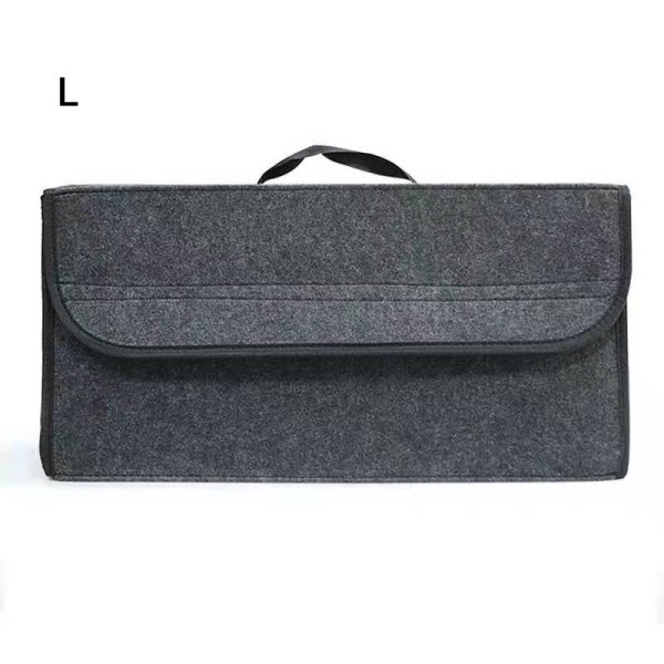 Bärbar hopfällbar bilbagagepåse Filtduk grey L