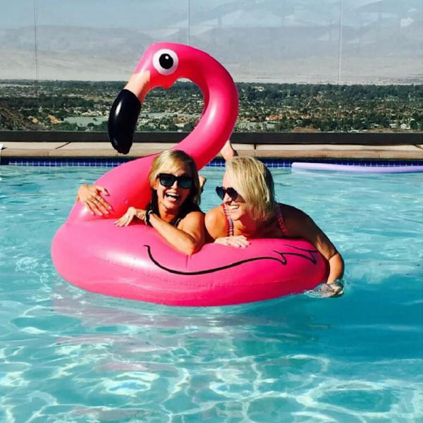 Uppblåsbar baby för vuxna babypoolleksaker pink small