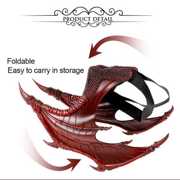 Halloween Cospty Dragonadult børnefest dyrekostume purple 60*45*8cm