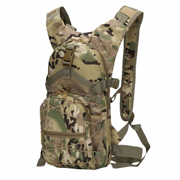 Naamioitu vedenpitävä, monitaskuinen taktinen pyöräreppu Cp Camo 21*21*42cm