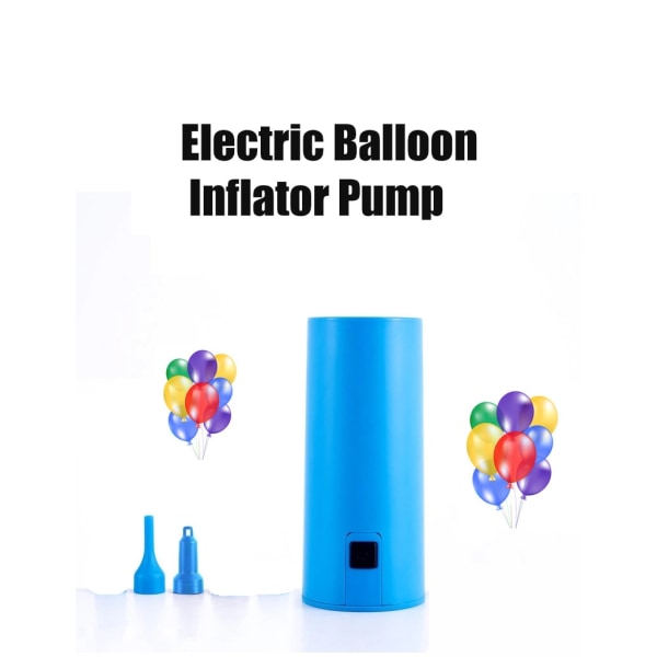Elektrisk pumpmunstycke Globos maskin luftballongblåsare blue 16*7*8cm