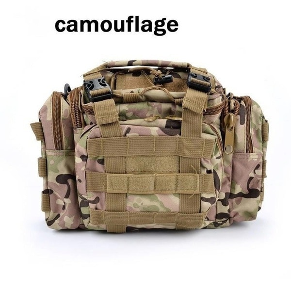 Udendørs Canvas Vandtæt Fiskeri Lure Box Tactical Package armygreen