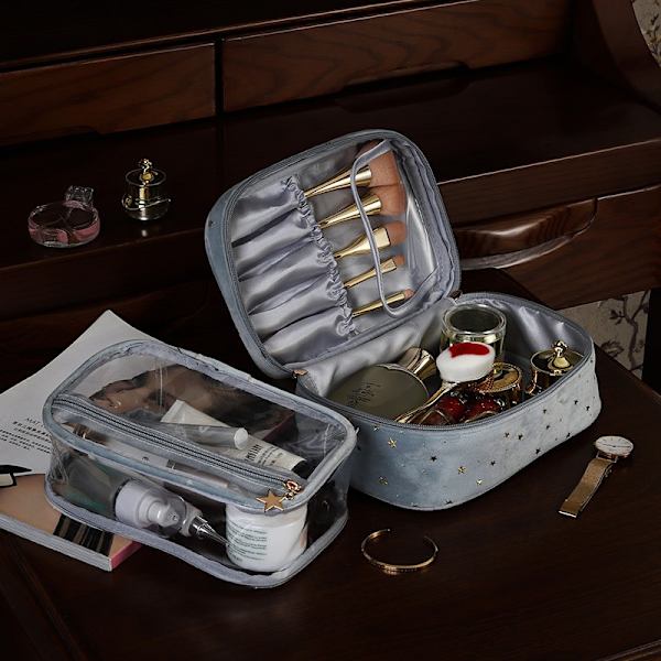 Organizer med stor kapacitet grey transparent  L