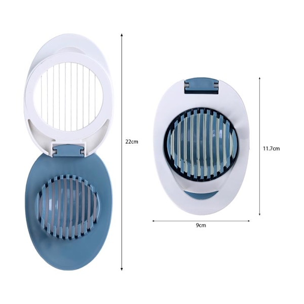 Multifunktion Äggdelare Plast Äggdelare blue+white 11.7*8.2*3.6cm