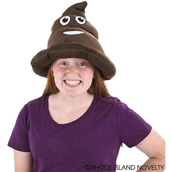 Rhode Island Novelty Brown Emoticon Bajshatt 1 per beställning