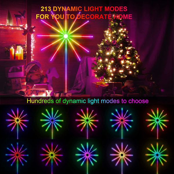 Lampor LED Strip Musik Färgbyte fjärrkontroll colorful 11 pcs