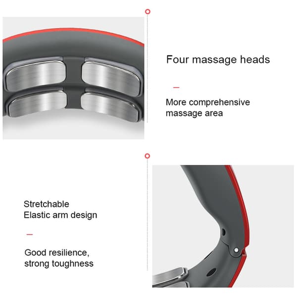 Smart halskotmassage Nack- och axelmassage white