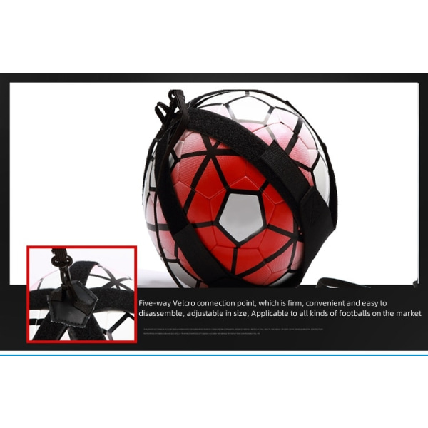 Fodbold jonglørtaske Børn Hjælpecirkel elastisk bælte black 31*31*45cm