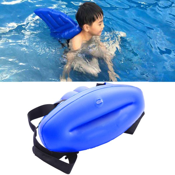 artefakt hajfenor copycat uppblåsbar barnpool Livboj flyter simringar blue