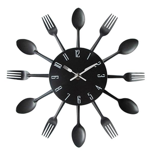 Metalliset ruokailuvälineet keittiökello color 32*32*4cm