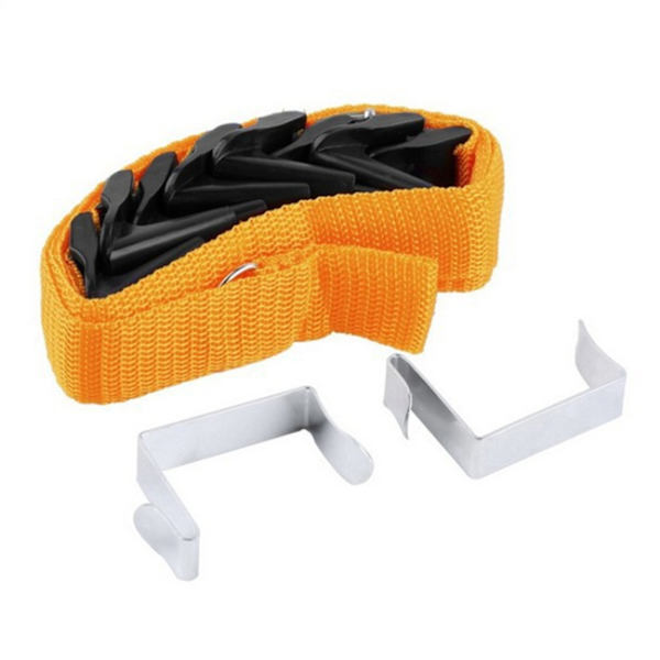 Hanger Kroge Justerbar Hat Bag Organizer Håndtasker yellow 220*2.5cm