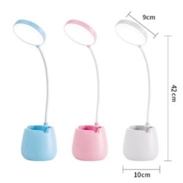 Bordlampe USB Charging Touch Bøjelig skrivebordslampe blue 4000mAh