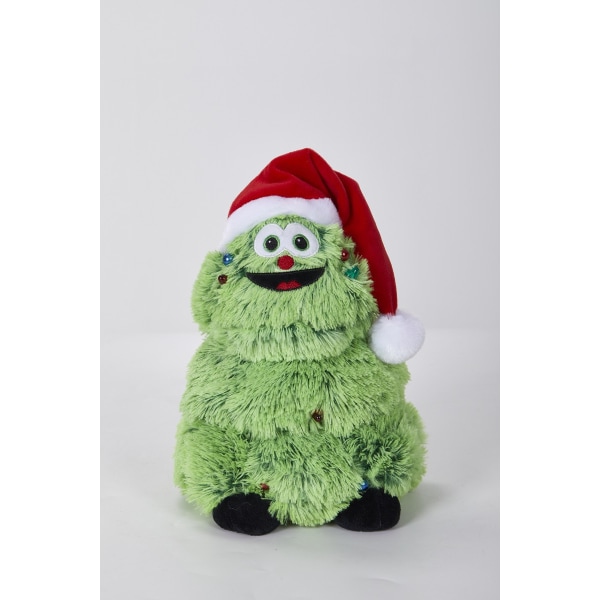 Christmas Grinch Grön fylld fylld leksak glödande docka christmas tree