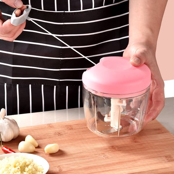 Kök Hand Manuell Hackare För Vitlöksstötare pink 500ml
