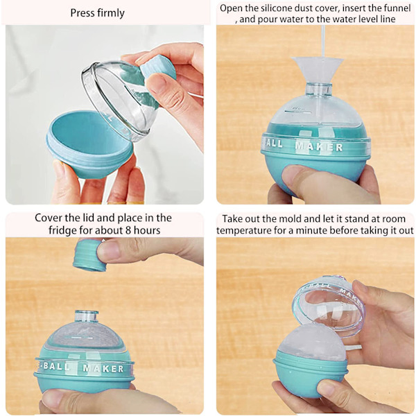 Summer Creative DIY Frozen Ice Ball Form pink 6.7*6.7*8 cm