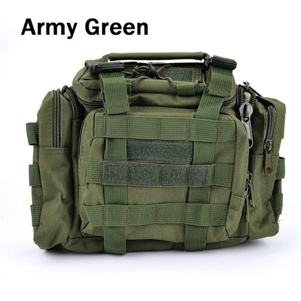 Udendørs Canvas Vandtæt Fiskeri Lure Box Tactical Package armygreen
