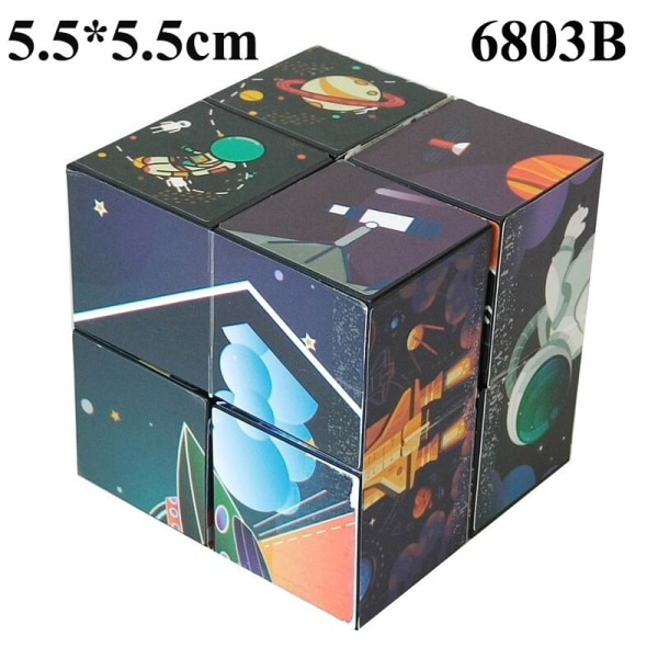 Infinite Flip Rubik's Cube Vuxenleksaker för barn Variety of space