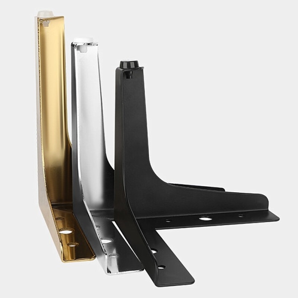 4st/set Möbelskåp Stödben Metallsoffa Fötter för skåp Säng Stol Byrå Möbelfötter Hårdvara Tillbehör black 10cm