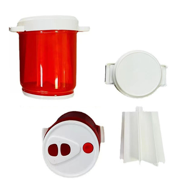 Mikroovn Bacon Komfur Bakke Hylde Rack Madlavning Kød Gadgets white+red 18*13*16.5cm