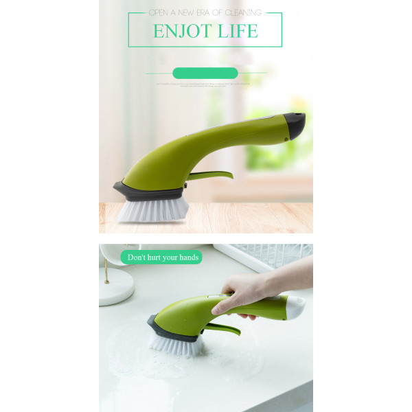 Monitoiminen keittiön puhdistus pitkävartinen astianpesuharja green