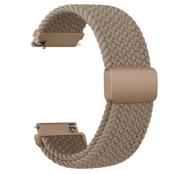 20 mm flettet sololøkke til Garmin Vivoactive 5/3/3 musikkband, armbånd til Garmin VivoMove3/Trend/Sport Venu SQ/SQ2/2plus-rem Earthy grey 20mm