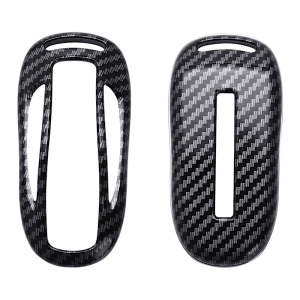 Ny ABS Carbon Fibe Car Remote Key Fuld Cover Case Shell Til Tesla Model 3 Model S Model X Car Smart Key Tilbehør Holder Fob carbon black for model s model 3