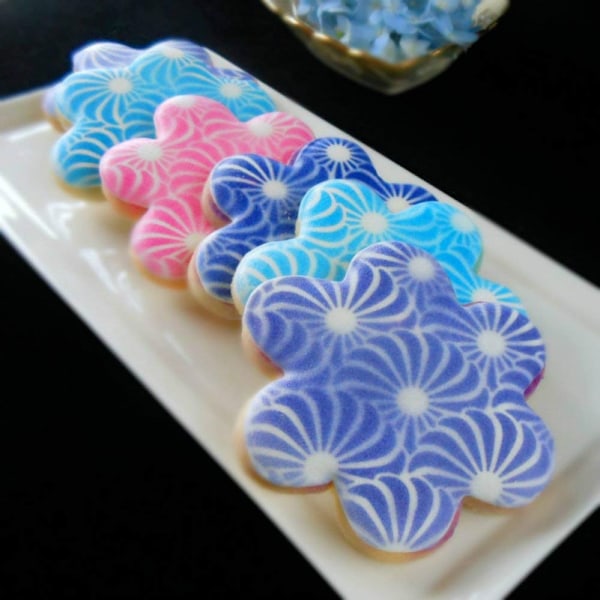 Grundläggande blommor (bågad kant) Cookie Cutters Set Rostfritt