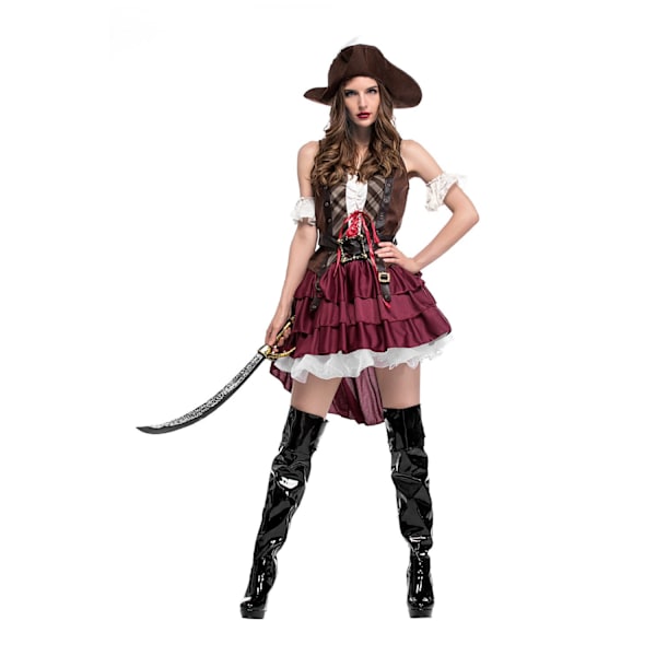 Vuxna kvinnor Piratkostym Halloween Carnival Kostymer