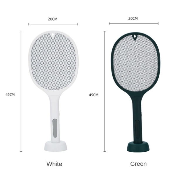 Yttre Ni-Zink-järn Mesh Electric Mosquito Racer, USB Green