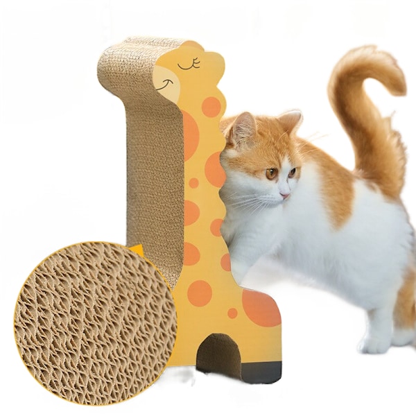 Cat Scratch Kartong Oval korrugerad Scratch Pad Lounge Bed