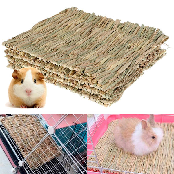 10 st kaningräs tuggmatta liten hamster marsvinsbur