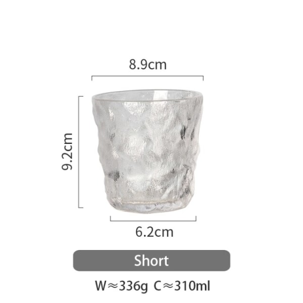310 ml Creative transparent glasvattenkopp Cocktailkoppar