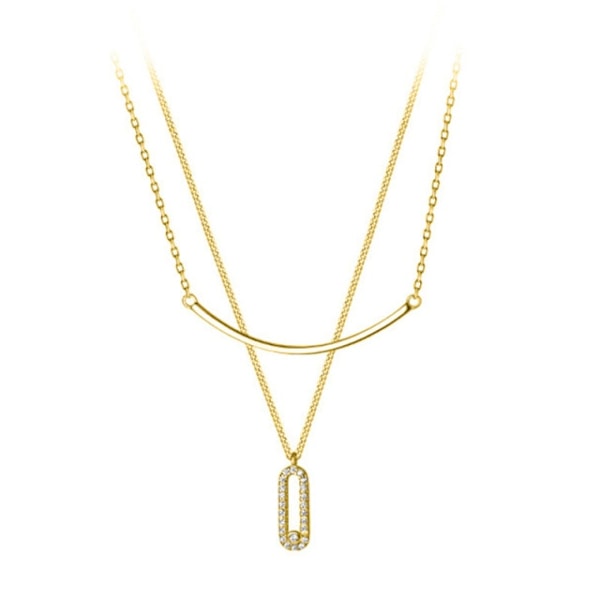 925 Sterling Silver Fashion Double Deck Camber Chain
