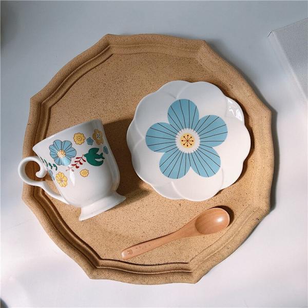 Blomma Nordic Tea Cup Porslin Modern Elegant Creative