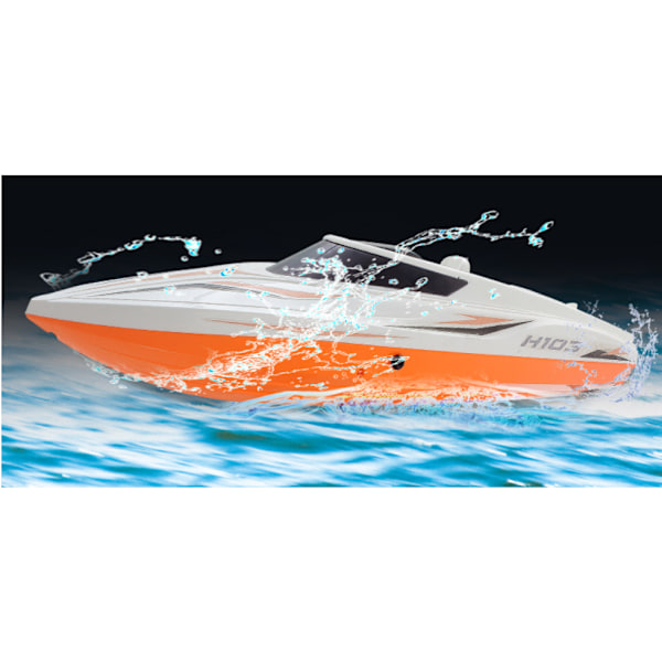Rc Boat High Speed Racing Fjärrkontroll Båt Vänd Med