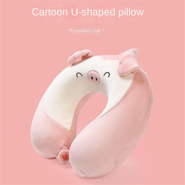 Memory Cotton U-formad kudde, Slow Rebound Compact,