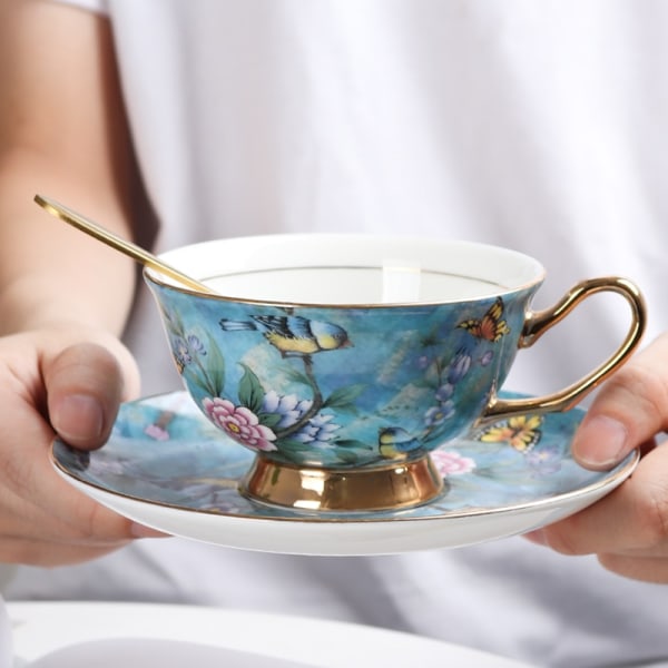 Europeisk stil lyx kaffekopp Porslin Present Cappuccino