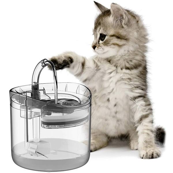 1,8L automatisk kattvattenfontän med kran hundvatten