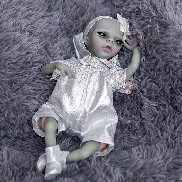 14 tums Reborn Baby Alien färdig docka som detaljerad bild