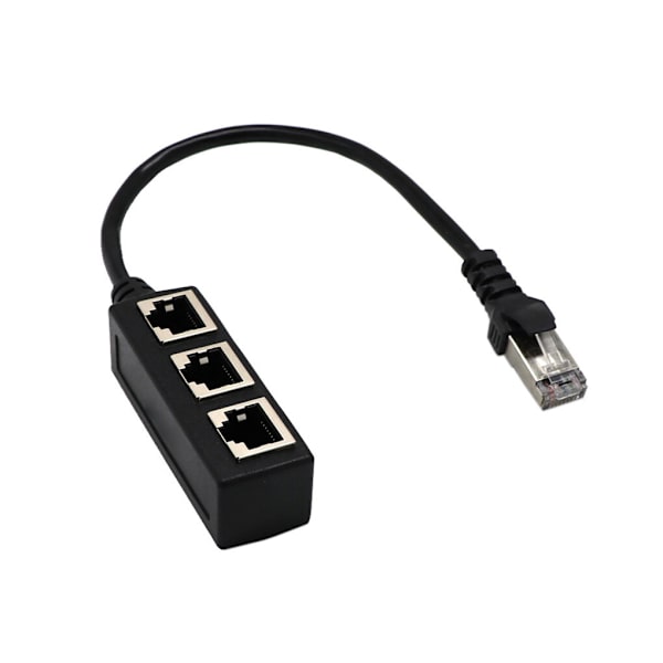 RJ45 LAN-kontakt Ethernet-nätverksdelaradapter 1 hane