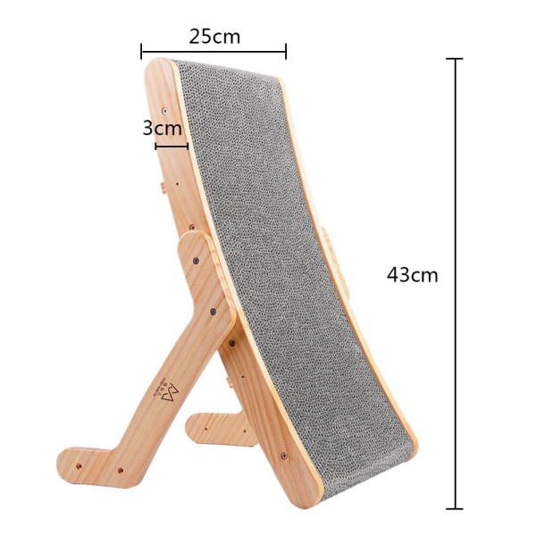 Cat Scratcher Scraper Lounge Bed Träram Cat Scratching