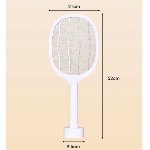 Yttre lager Nickel Zink Järn Mesh Elektrisk Mosquito Racer, White