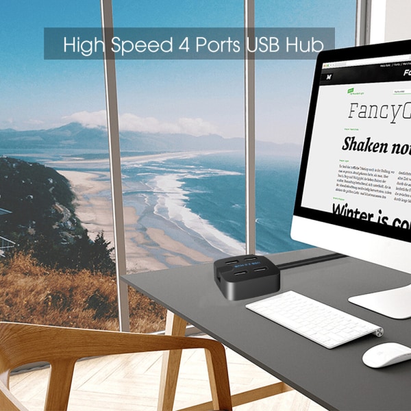 USB3.0 Hub High Speed 4 Port USB Hub USB Splitter Adapter