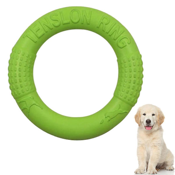 Hundfrisbee, frisbee hundleksaksring som flyter i vatten utomhus