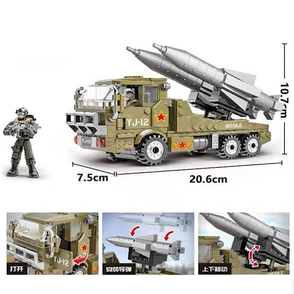 Chian Army Military Series YJ 12 Anti Ship Missile Model