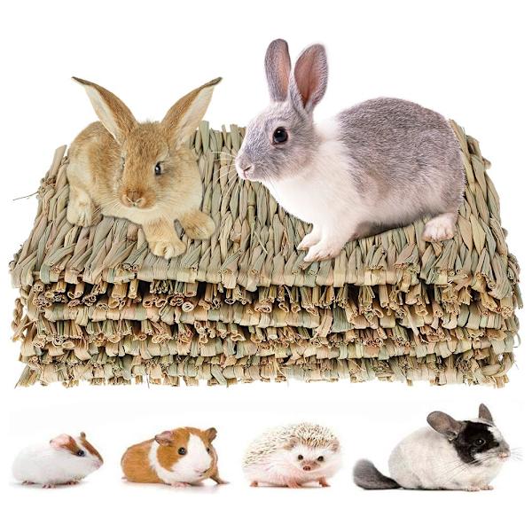 10 st kaningräs tuggmatta liten hamster marsvinsbur