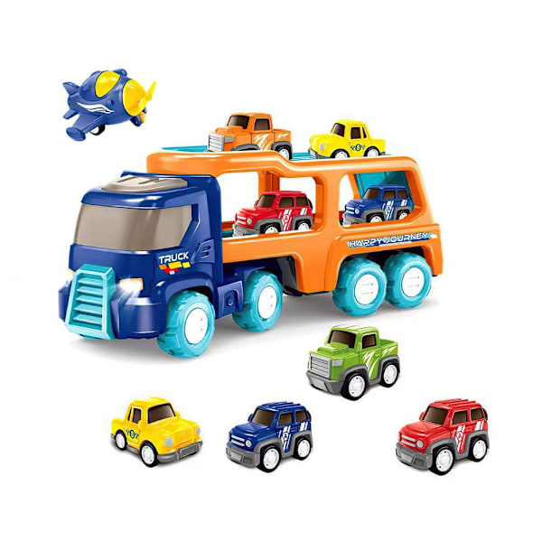 Barnbil Leksak Transport Lastbil Leksak Stor Transport Lastbil Med