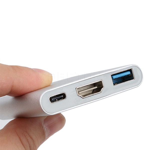 Typ C till HDMI USB 3.0 Laddningsadapter Omvandlare USB-C 3.1