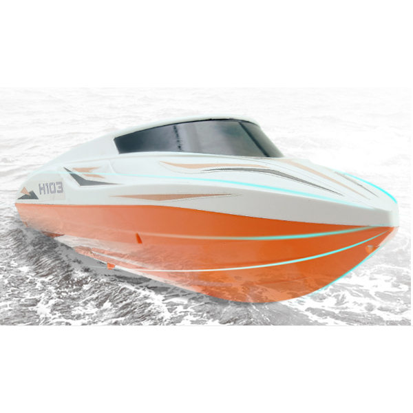Rc Boat High Speed Racing Fjärrkontroll Båt Vänd Med
