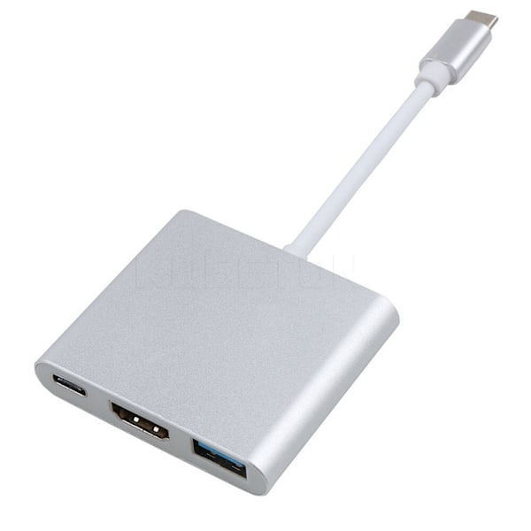 Typ C till HDMI USB 3.0 Laddningsadapter Omvandlare USB-C 3.1